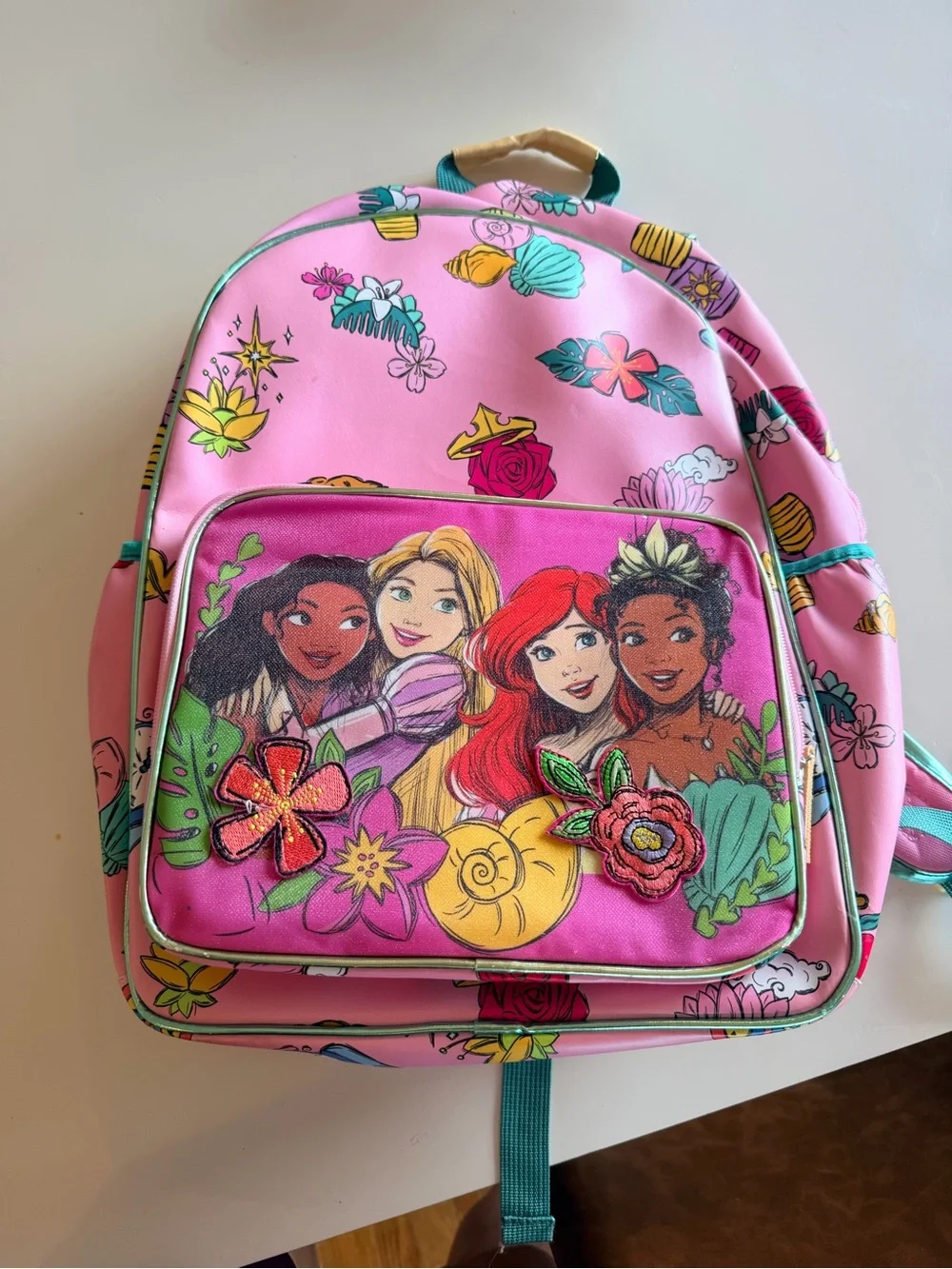 Disney Princess Pink Floral Backpack